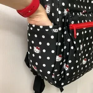 LIMITED EDITION Hello Kitty Polka Dotted Nylon Backpack df93aa1e-3bd8-40e8-8c76-  main image 4